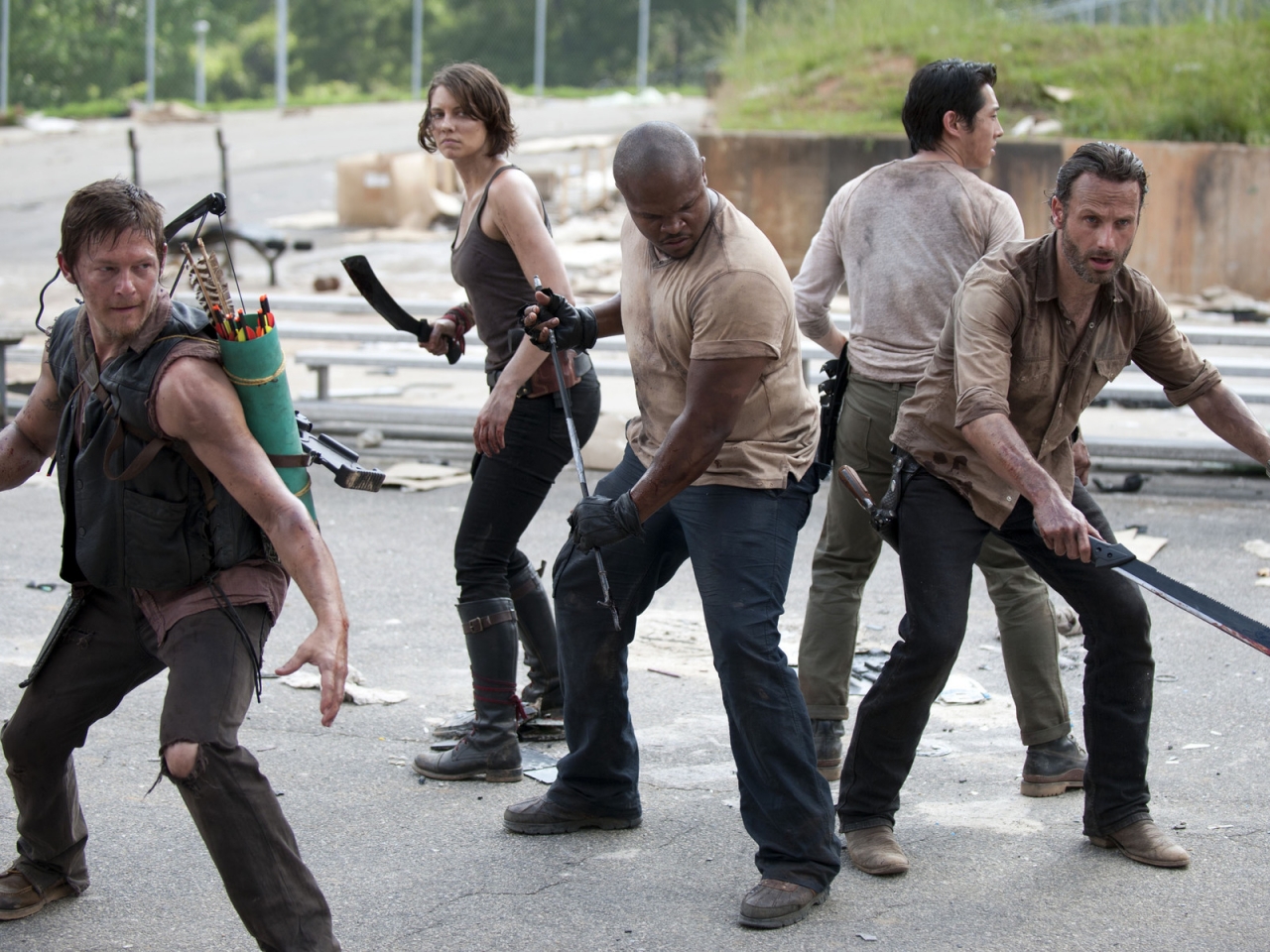 The Walking Dead Cast for 1280 x 960 resolution