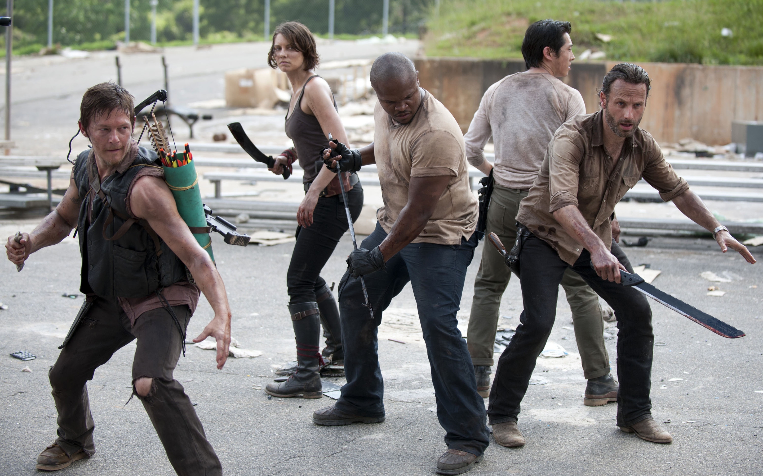 The Walking Dead Cast for 2880 x 1800 Retina Display resolution