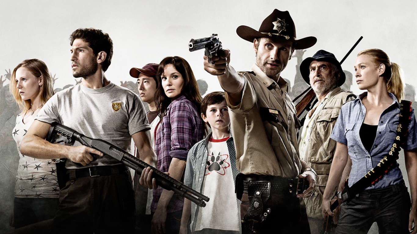 The Walking Dead Characters for 1366 x 768 HDTV resolution