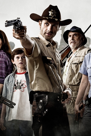 The Walking Dead Characters for 320 x 480 iPhone resolution