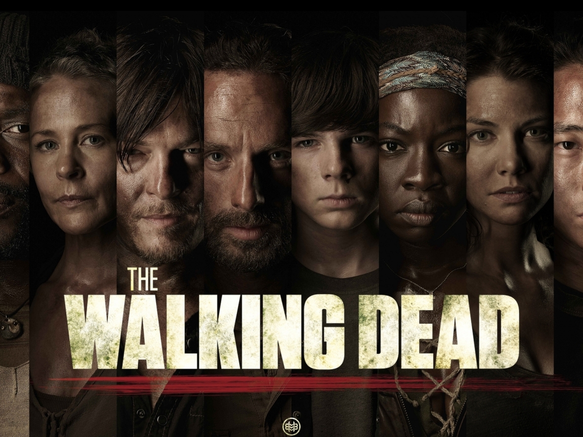 The Walking Dead Characters Poster for 1152 x 864 resolution