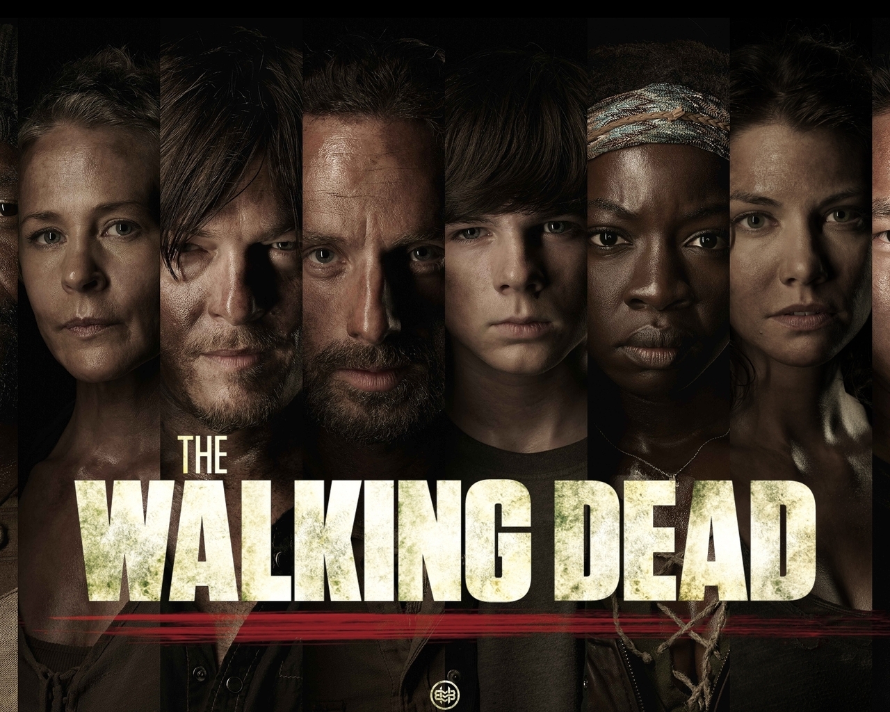 The Walking Dead Characters Poster for 1280 x 1024 resolution