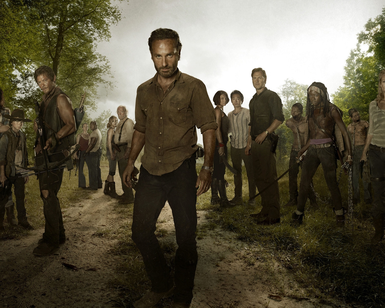 The Walking Dead Full Cast for 1280 x 1024 resolution