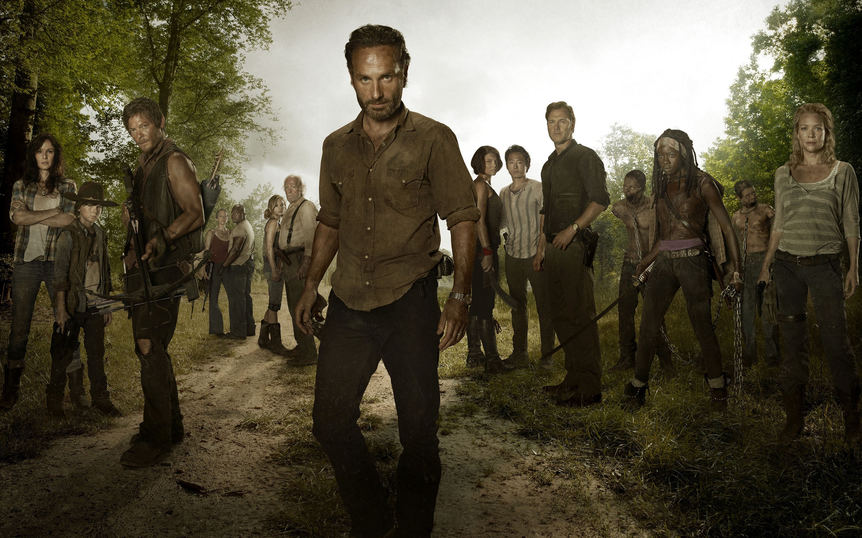 The Walking Dead Full Cast for 2880 x 1800 Retina Display resolution