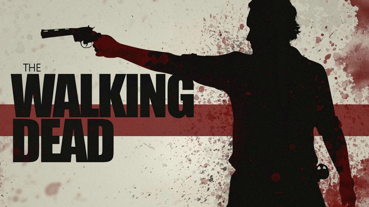 The Walking Dead Gun Poster for 1280 x 720 HDTV 720p resolution