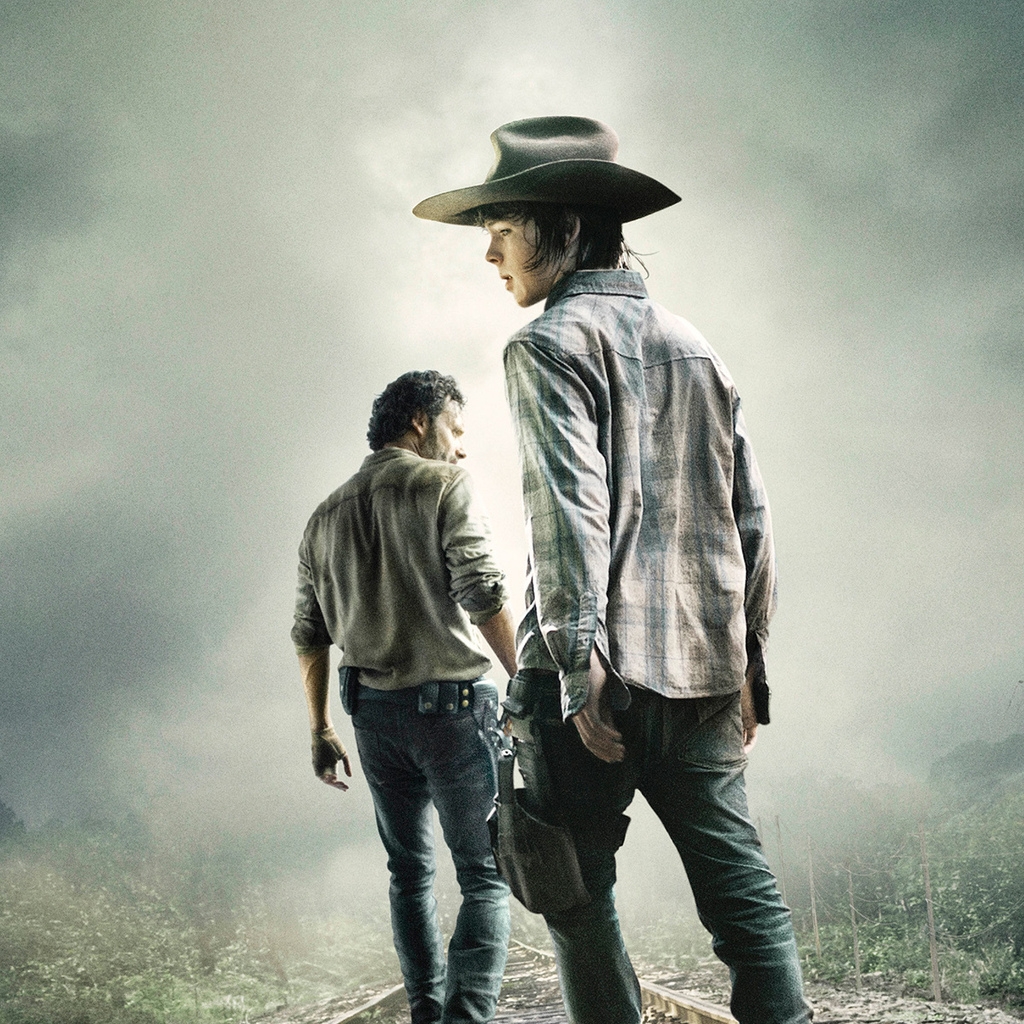 The Walking Dead Rick and Carl Grimes for 1024 x 1024 iPad resolution