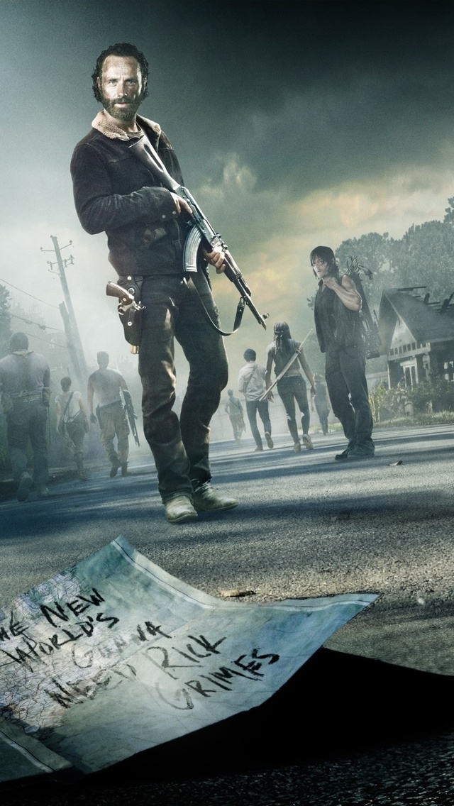 The Walking Dead Rick Grimes for 640 x 1136 iPhone 5 resolution
