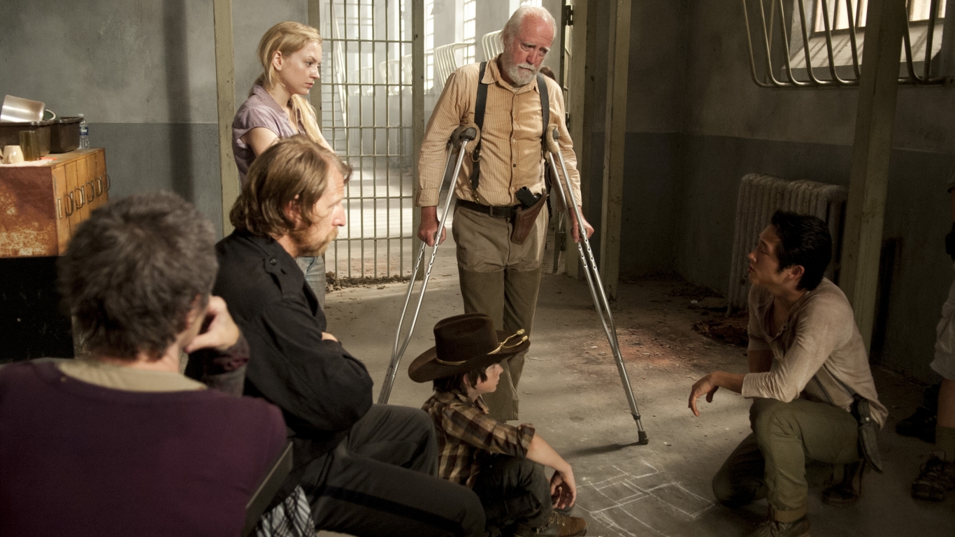 The Walking Dead TV Show Characters for 1366 x 768 HDTV resolution