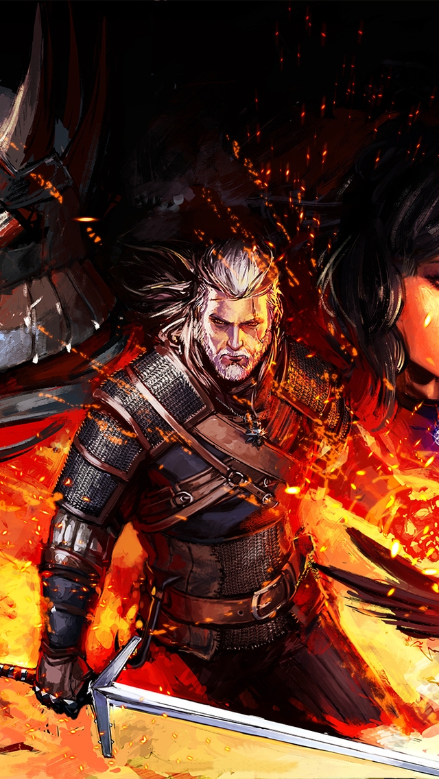 The Witcher 3 Wild Hunt Artwork for 640 x 1136 iPhone 5 resolution