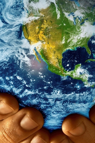 The World In Your Hands for 320 x 480 iPhone resolution