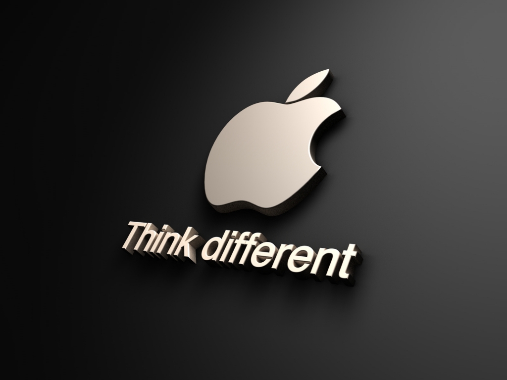 Think Different Apple for 1024 x 768 resolution