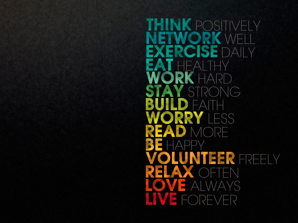 Think Positively for 1024 x 768 resolution
