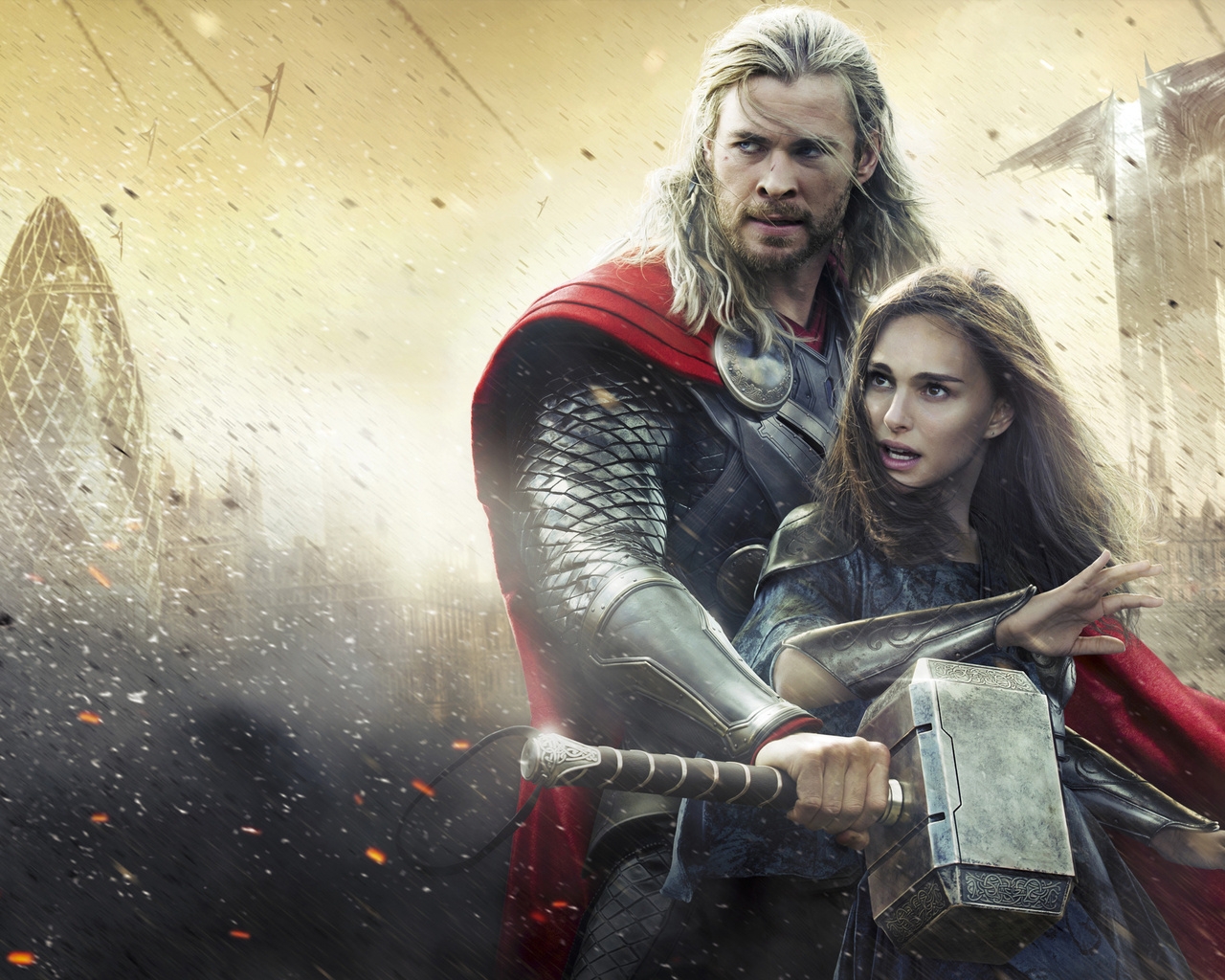 Thor Movie: Thor and Jane Foster for 1280 x 1024 resolution