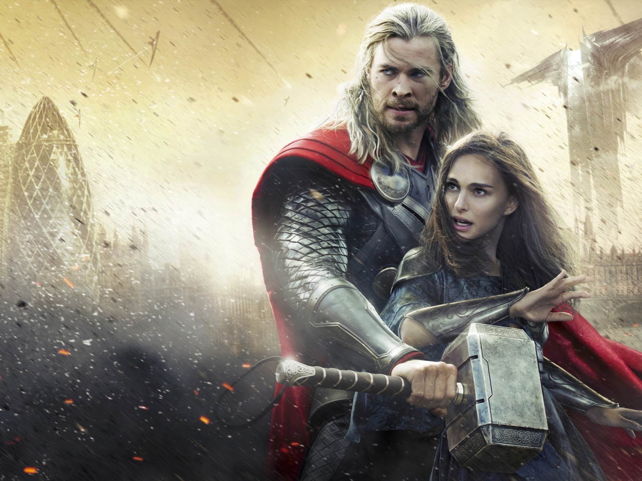 Thor Movie: Thor and Jane Foster for 1280 x 960 resolution