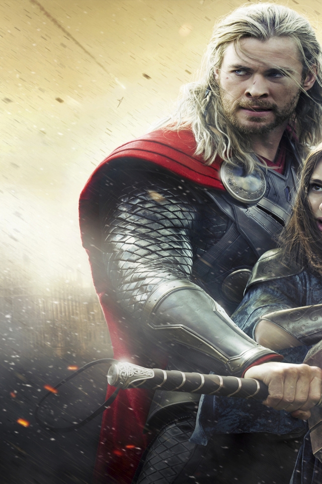 Thor Movie: Thor and Jane Foster for 640 x 960 iPhone 4 resolution