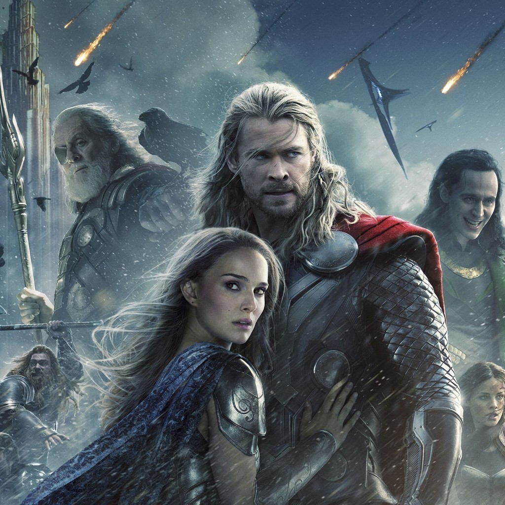 Thor The Dark World Movie Poster for 1024 x 1024 iPad resolution