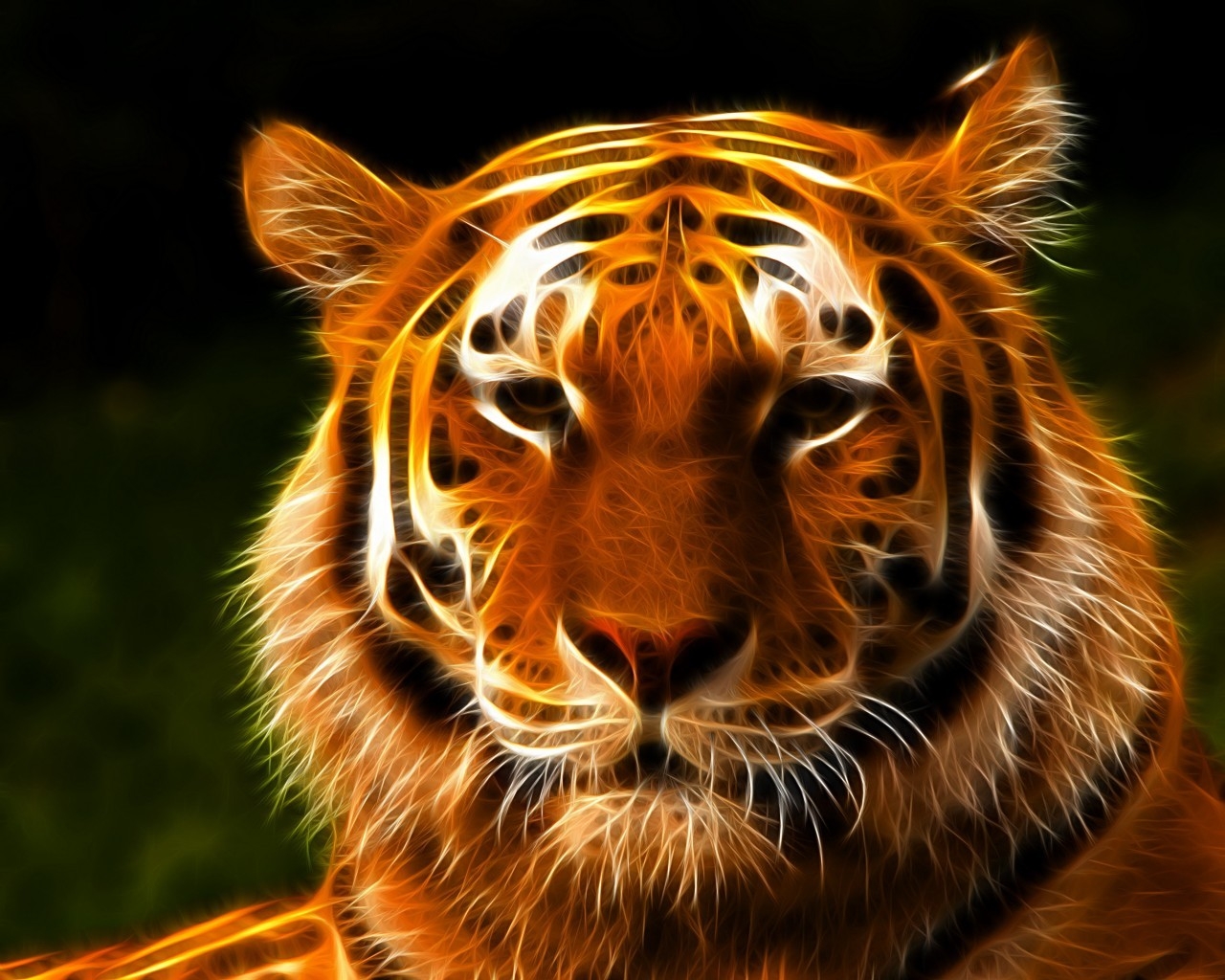 Tiger Face Art for 1280 x 1024 resolution