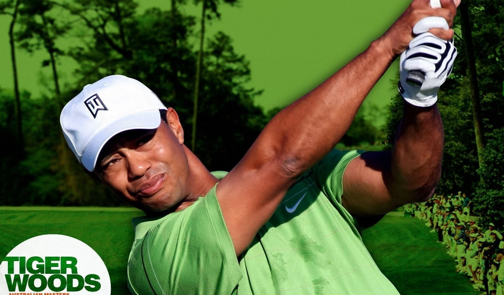 Tiger Woods for 1024 x 600 widescreen resolution