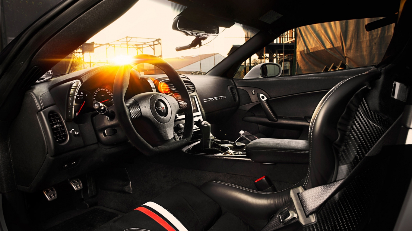 TIKT Corvette C6 ZR1 Interior for 1366 x 768 HDTV resolution