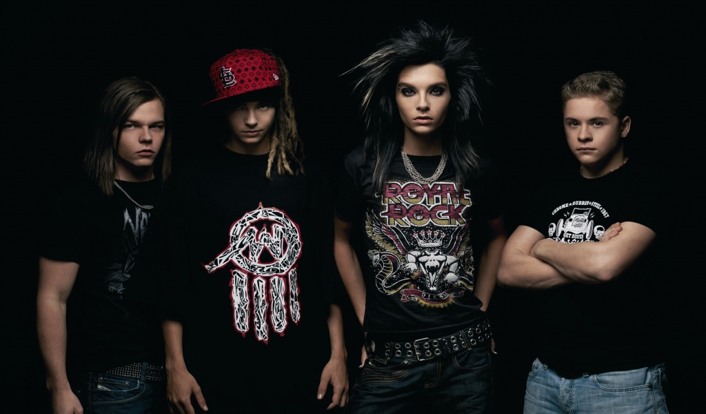 Tokio Hotel Band for 1024 x 600 widescreen resolution