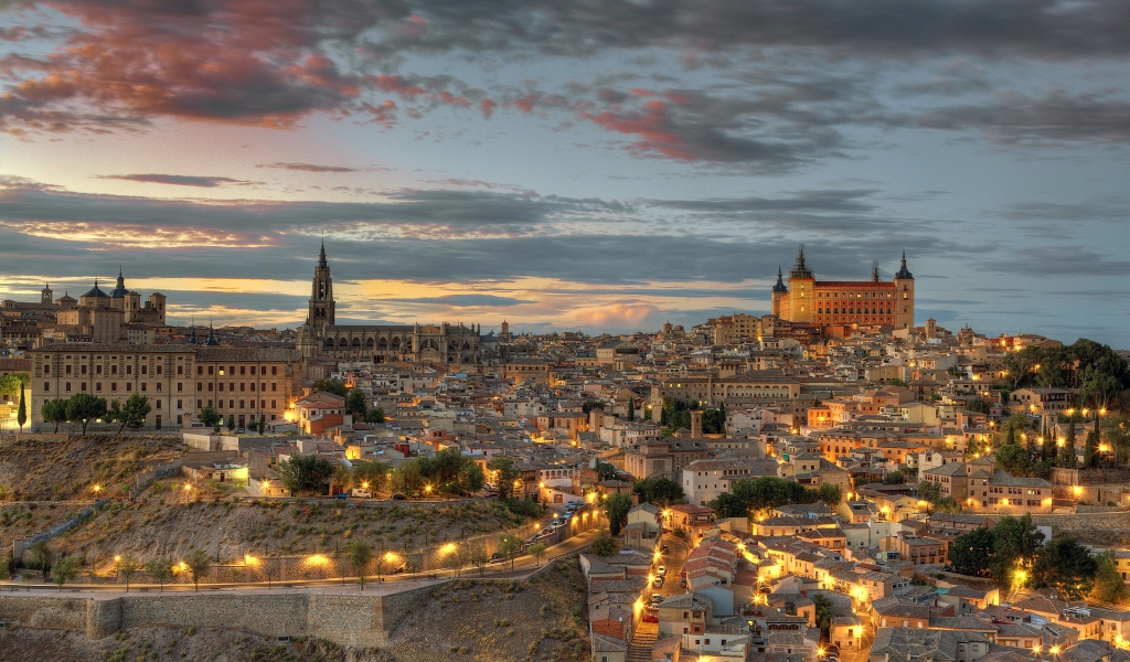 Toledo Spain Landscape for 1024 x 600 widescreen resolution