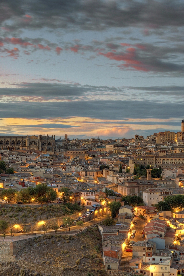 Toledo Spain Landscape for 640 x 960 iPhone 4 resolution