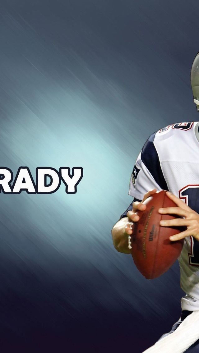 Tom Brady New England Patriots 640 x 1136 iPhone 5 Wallpaper