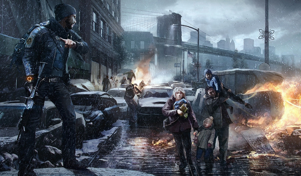 Tom Clancy The Division Fan Art for 1024 x 600 widescreen resolution