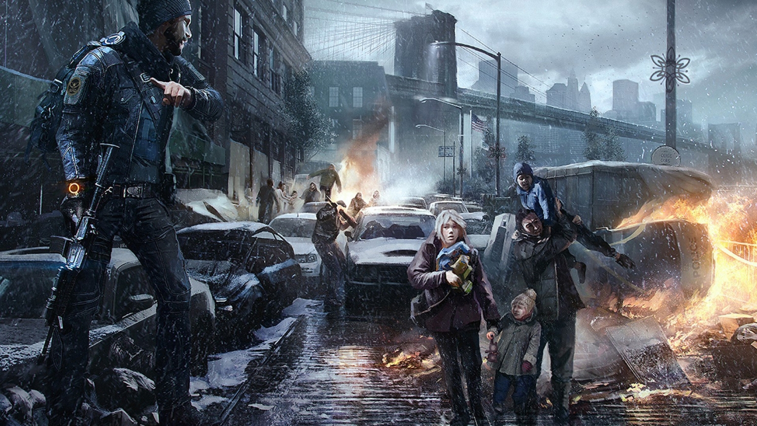 Tom Clancy The Division Fan Art for 1536 x 864 HDTV resolution