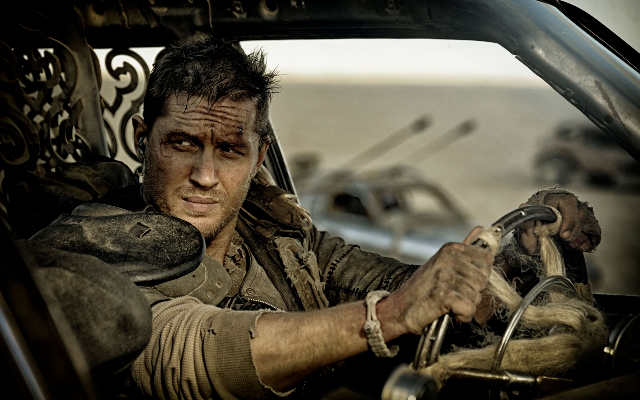 Tom Hardy Mad Max Fury Roar for 1280 x 800 widescreen resolution