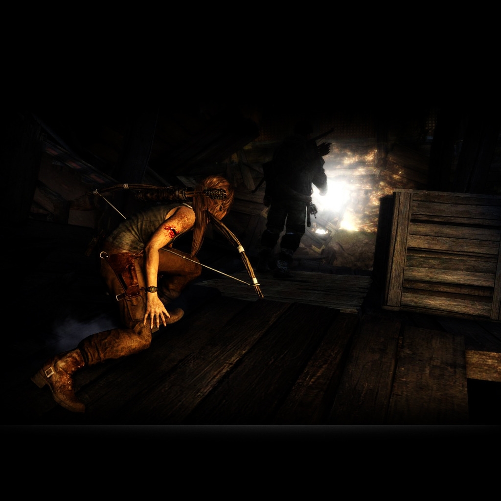 Tomb Raider Scene for 1024 x 1024 iPad resolution