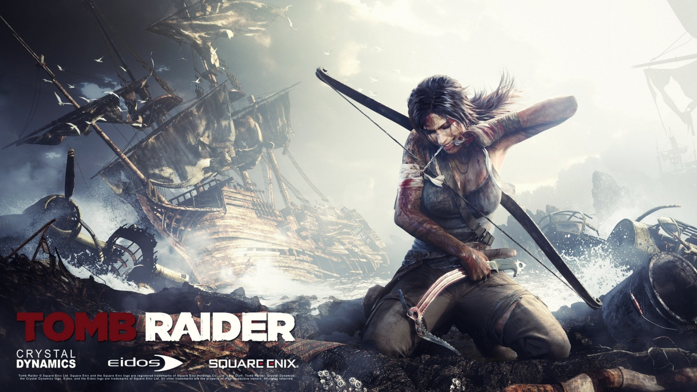 Tomb Raider Weapons Unlocked for 1366 x 768 HDTV resolution