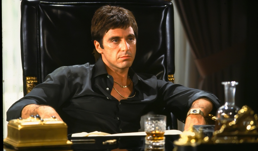 Tony Montana Scarface for 1024 x 600 widescreen resolution