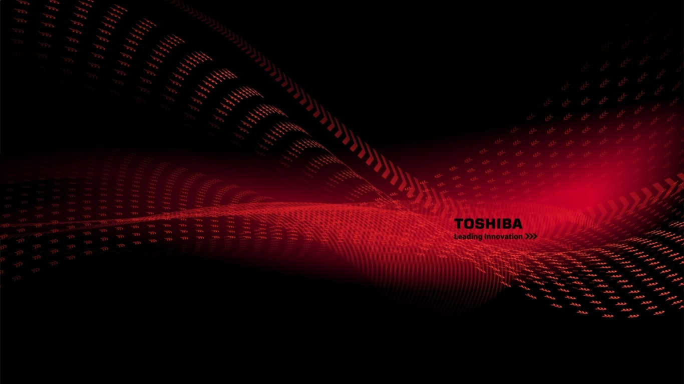 Toshiba red wave for 1366 x 768 HDTV resolution