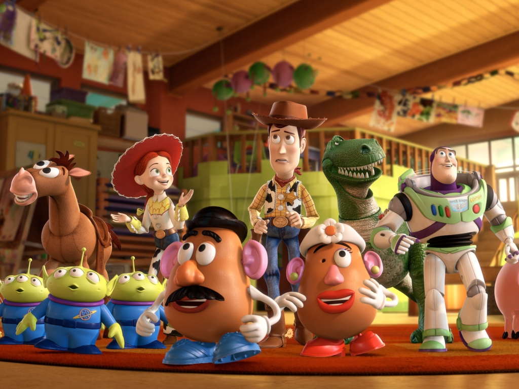 Toy Story 3 Cast for 1024 x 768 resolution