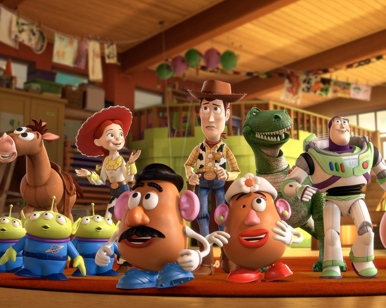 Toy Story 3 Cast for 1280 x 1024 resolution
