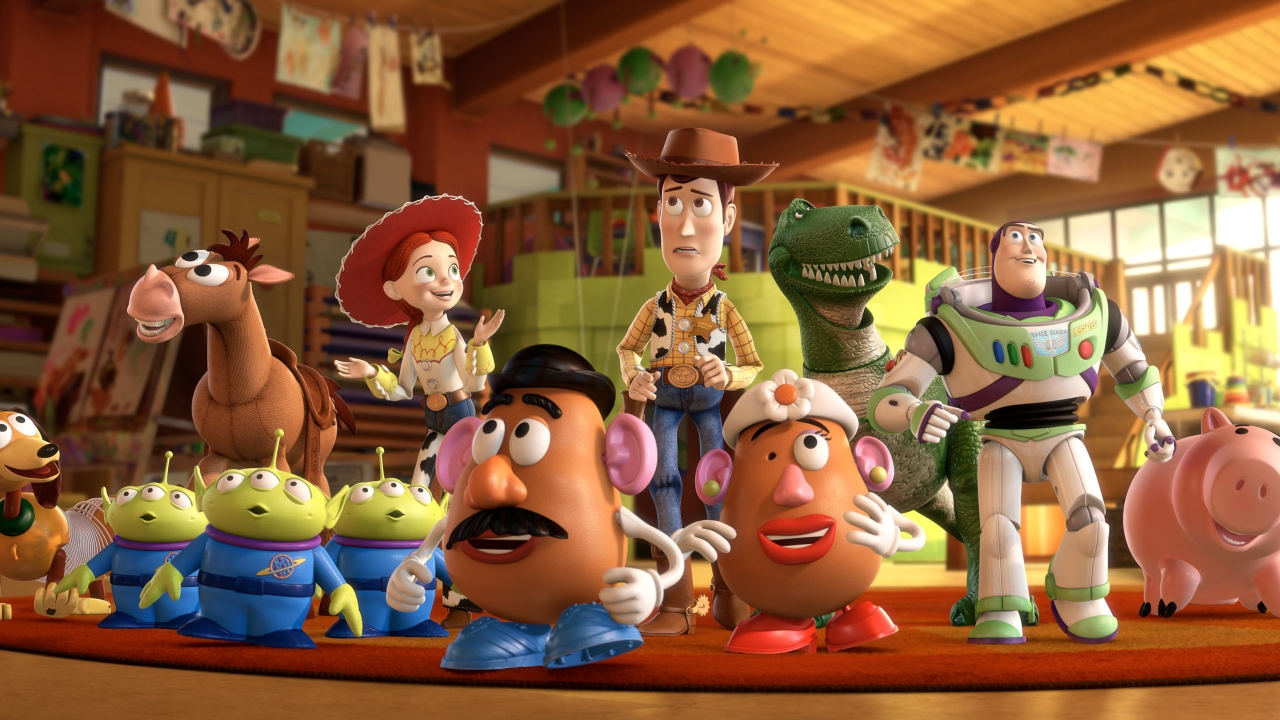 Toy Story 3 Cast for 1280 x 720 HDTV 720p resolution
