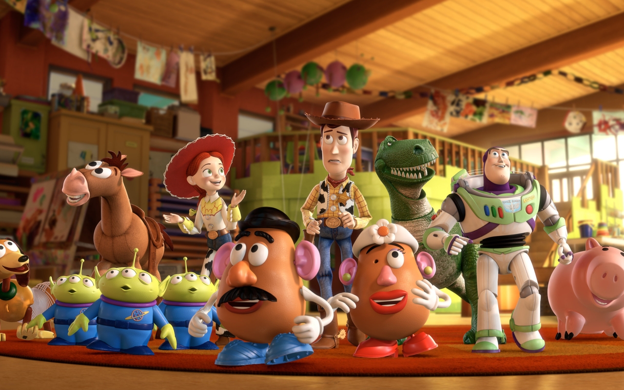 Toy Story 3 Cast for 1280 x 800 widescreen resolution