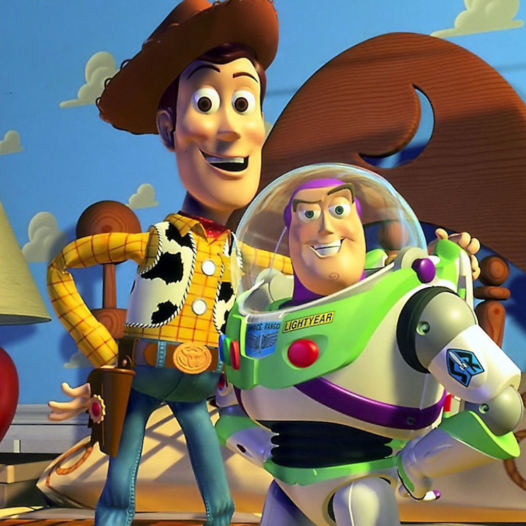 Toy Story Characters for 1024 x 1024 iPad resolution