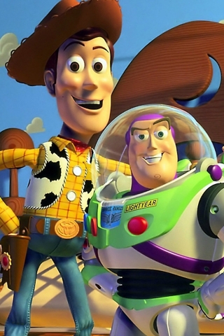 Toy Story Characters for 320 x 480 iPhone resolution