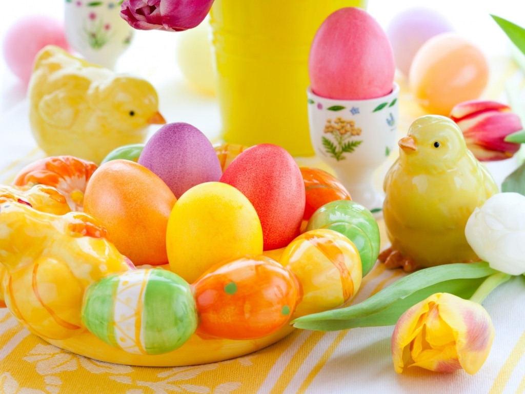 Traditional Easter Eggs for 1024 x 768 resolution