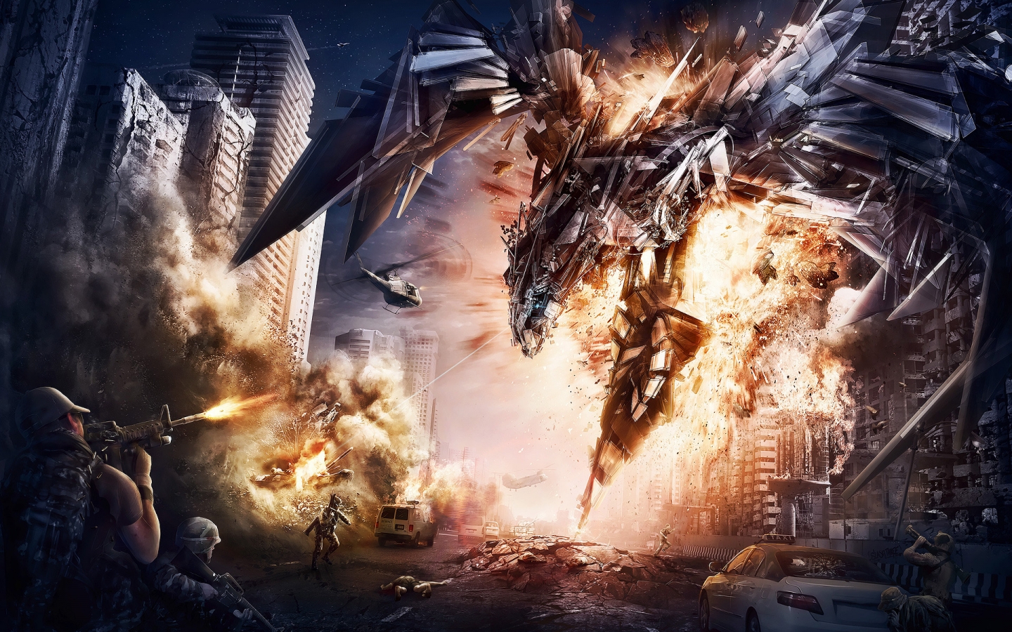 Transformers 4 Concept Art for 1440 x 900 widescreen resolution