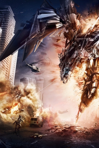Transformers 4 Concept Art for 320 x 480 iPhone resolution