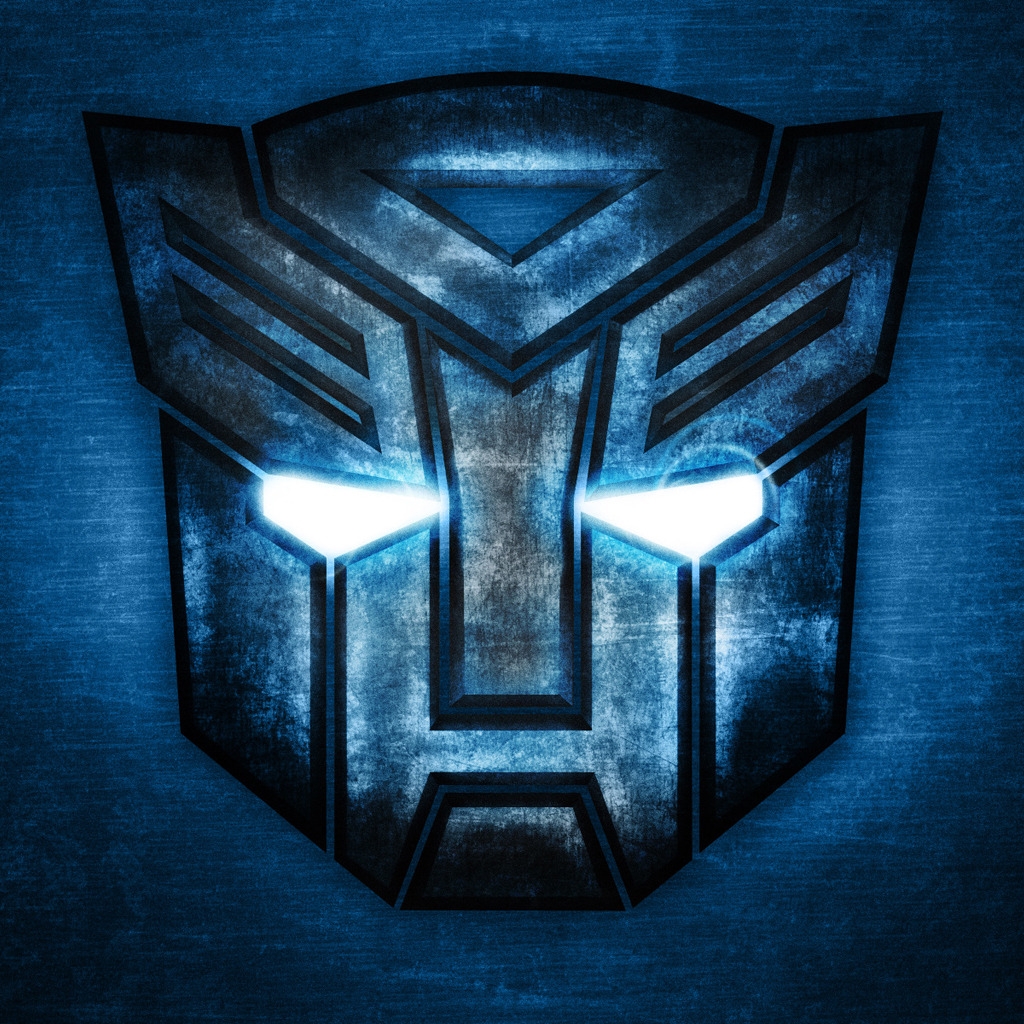 Transformers Blue Logo for 1024 x 1024 iPad resolution