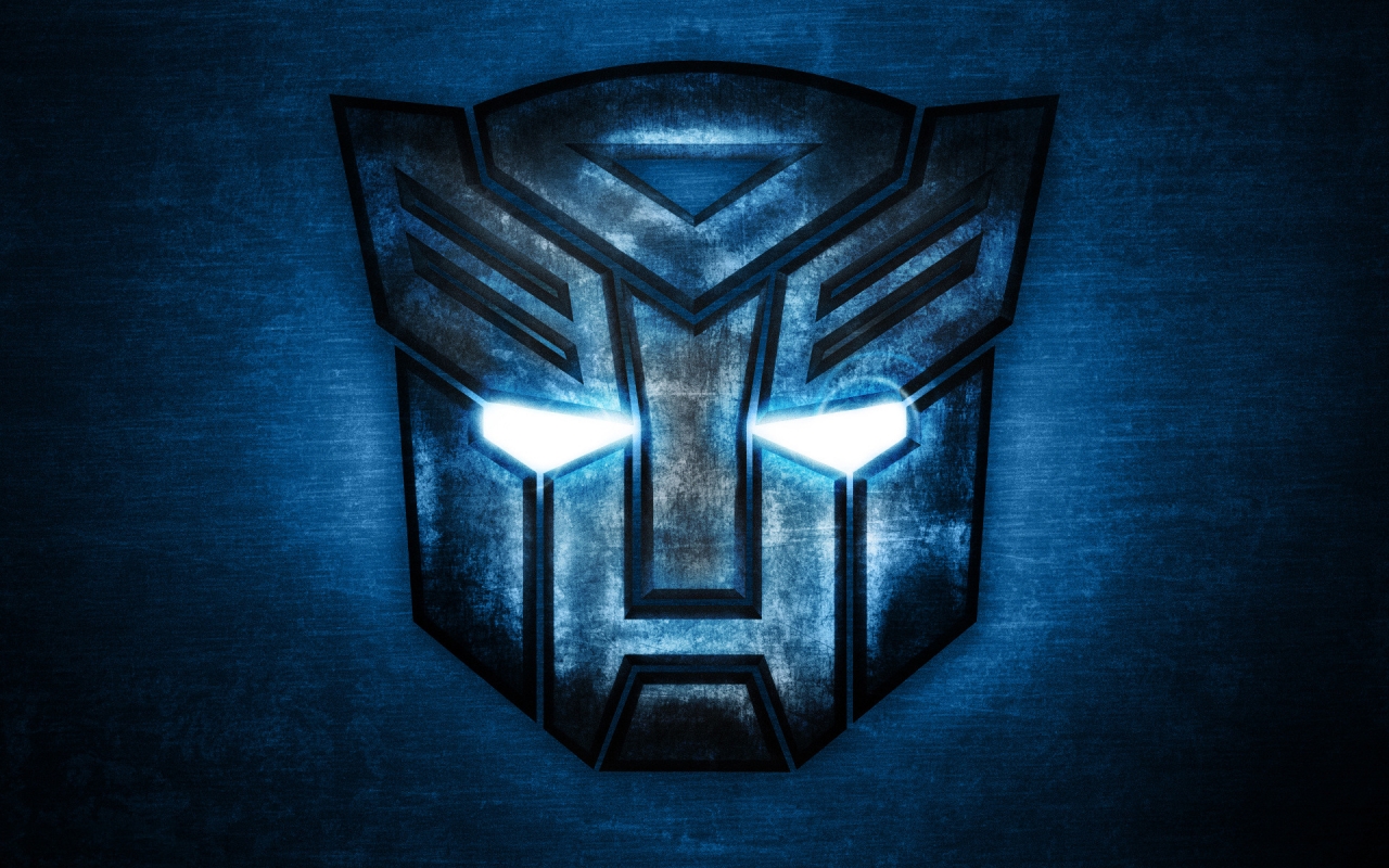 Transformers Blue Logo for 1280 x 800 widescreen resolution