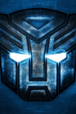 Transformers Blue Logo for 320 x 480 iPhone resolution