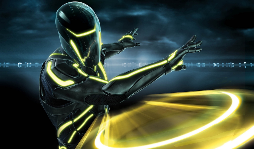 Tron Legacy Clu for 1024 x 600 widescreen resolution