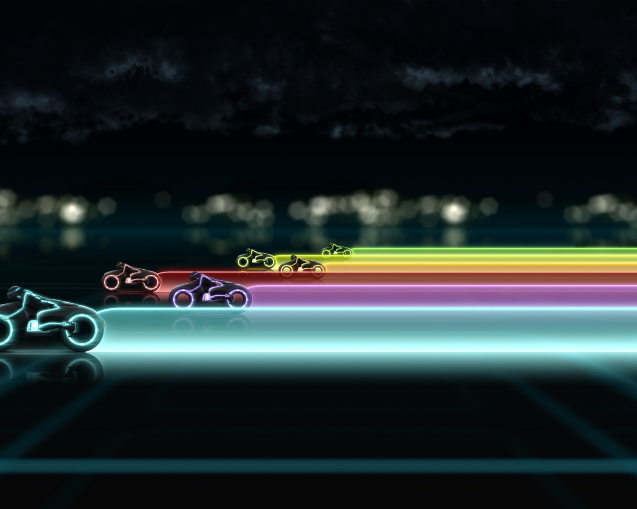Tron Legacy Race for 1280 x 1024 resolution