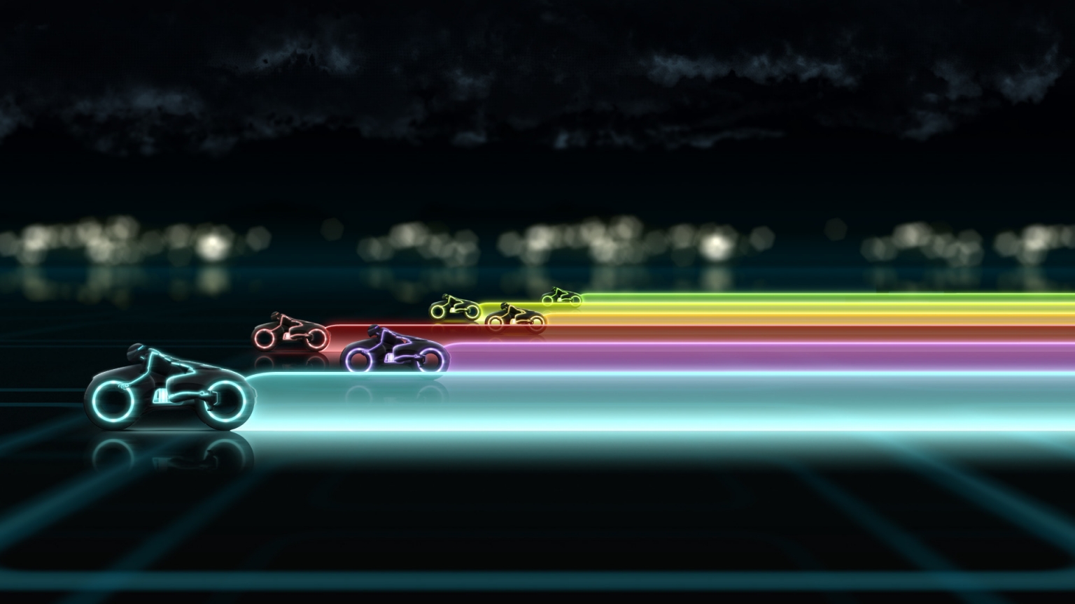 Tron Legacy Race for 1536 x 864 HDTV resolution