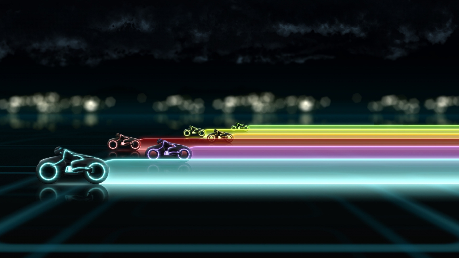 Tron Legacy Race for 1600 x 900 HDTV resolution